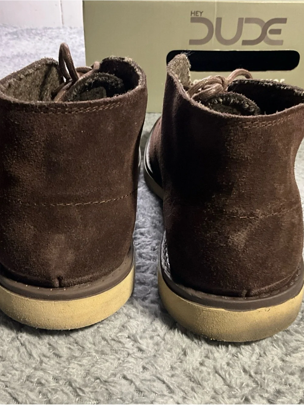 Hey Dude Brown Suede Chukka Boots for Men